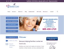 Tablet Screenshot of aplusseniorcare.com